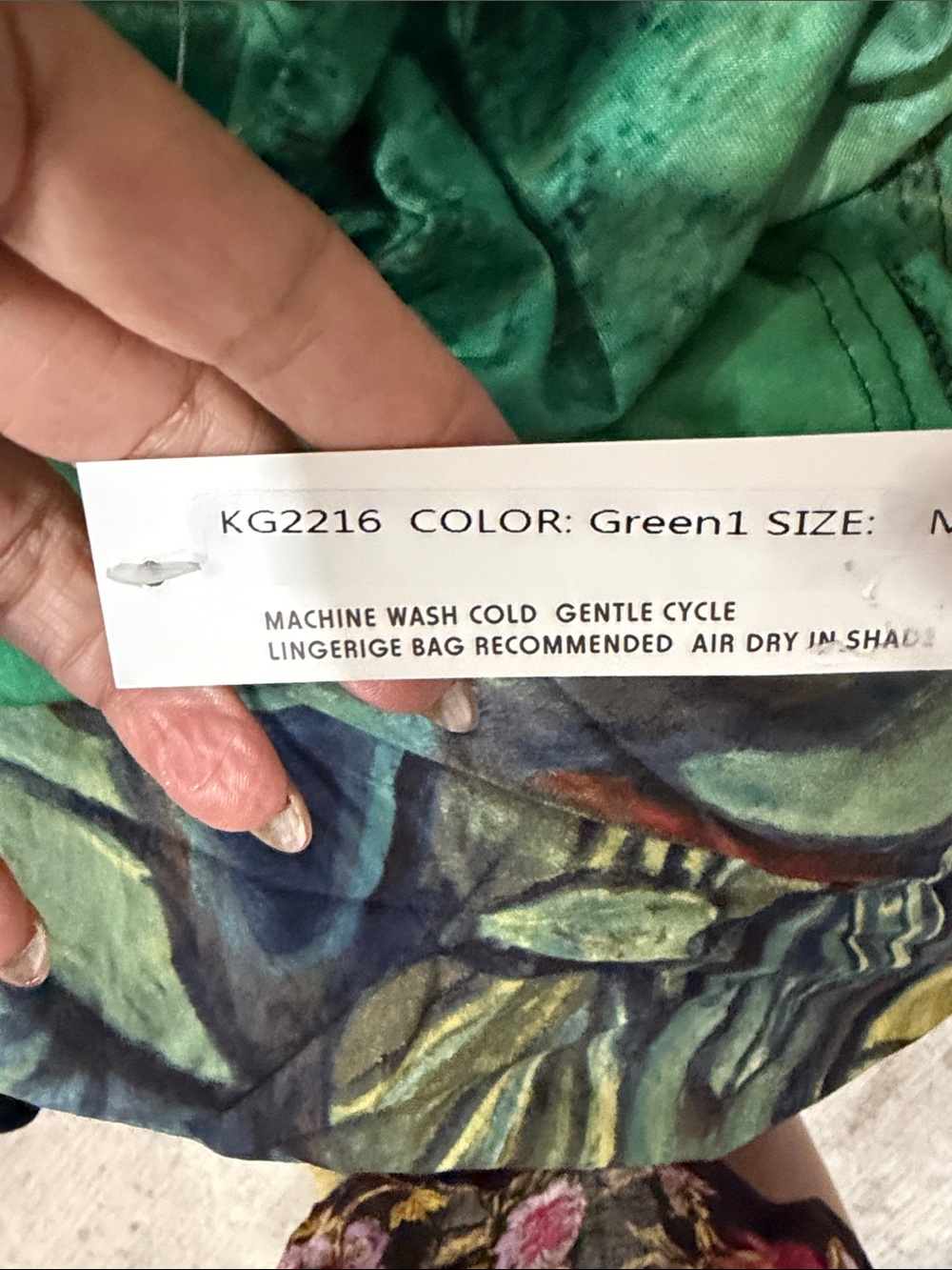 3 Potato Green Art-Print Midi Dress with Side Pockets size Medium - Picture 5 of 6